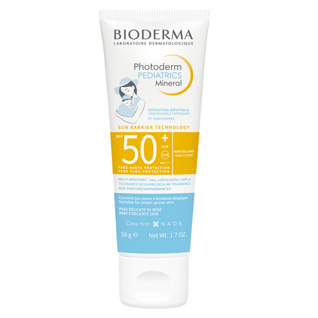 Crema minerala protectie solara pentru copii Photoderm Pediatrics, SPF 50+, 50 g, Bioderma