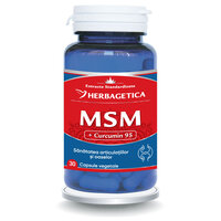 MSM + Cucumin 95, 30 capsule, Herbagetica