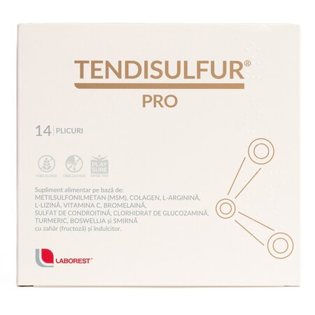 Tendisulfur Pro, 14 plicuri, Laborest Italia