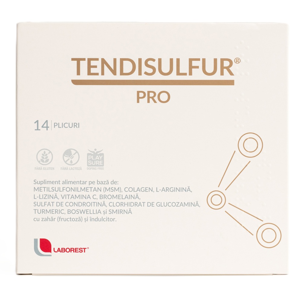Tendisulfur Pro, 14 plicuri, Laborest Italia