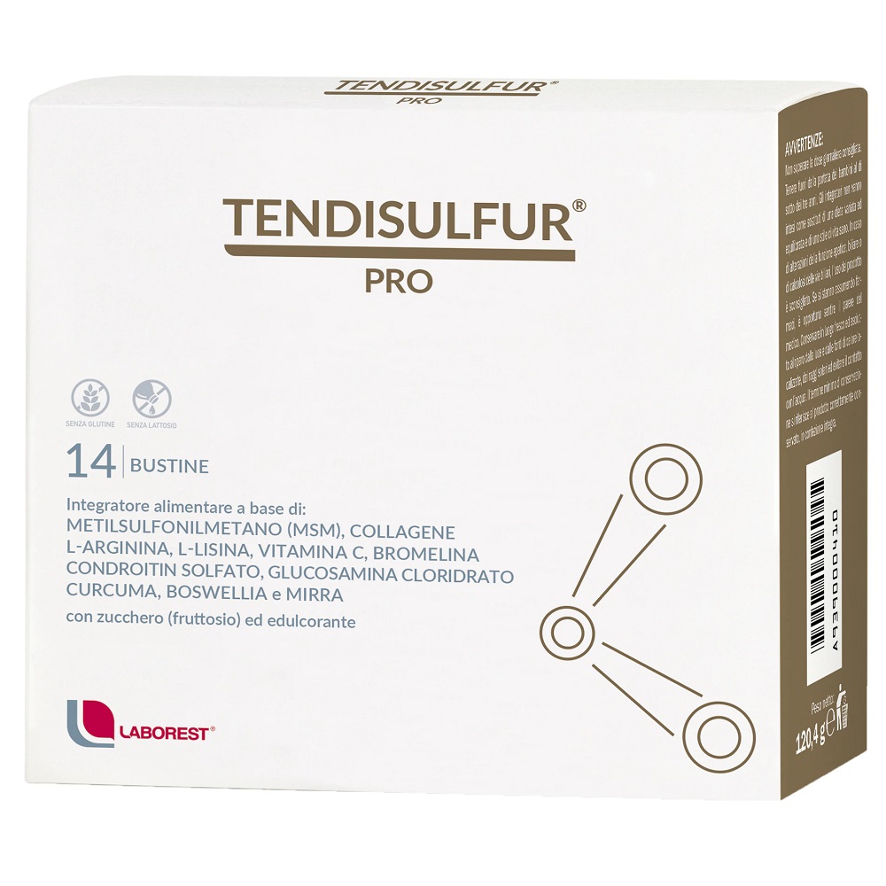 Tendisulfur Pro, 14 plicuri, Laborest Italia