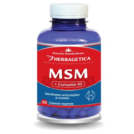 MSM + Cucumin 95, 120 capsule, Herbagetica