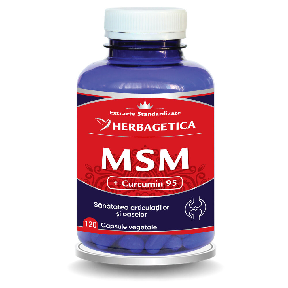 MSM + Cucumin 95, 120 capsule, Herbagetica