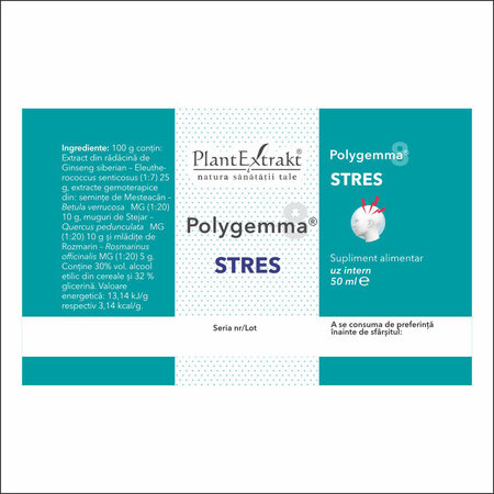 Polygemma 8 Stres, 50 ml, Plant Extrakt 731388