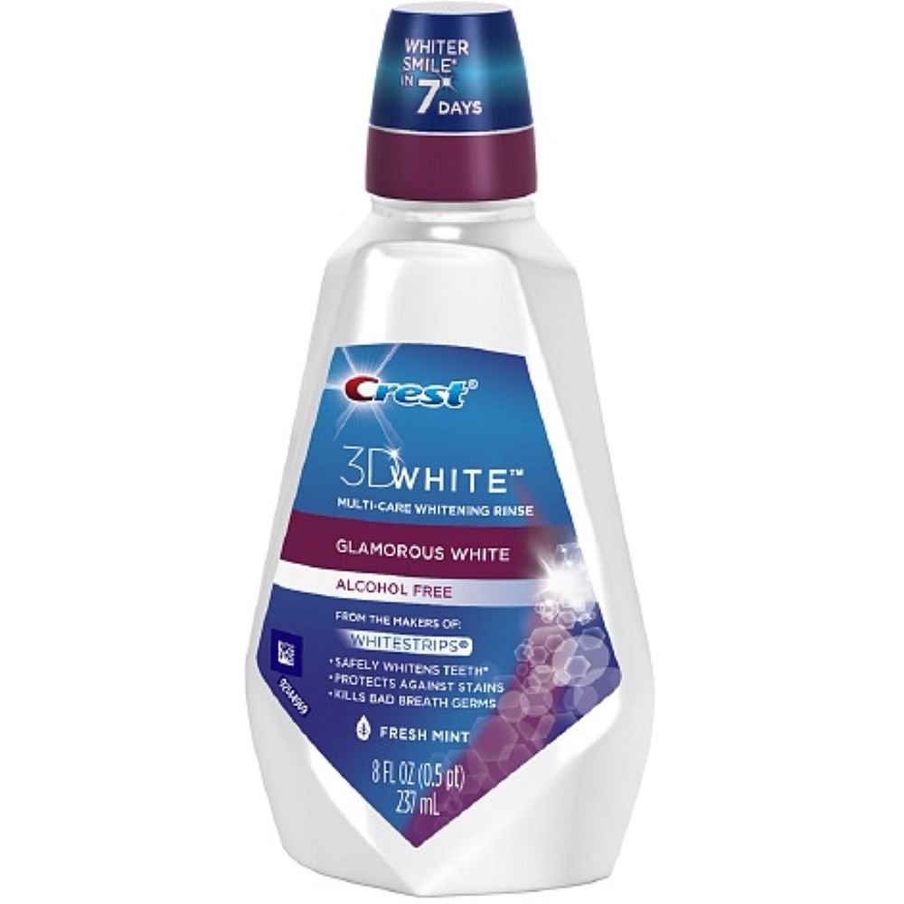 Apa de gura 3D White Glamorous White, 237 ml