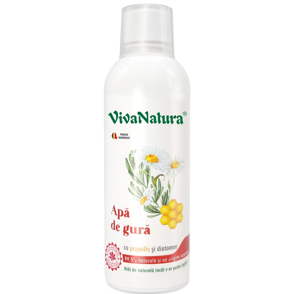Apa de gura cu propolis si diatomee, 500 ml, Vivanatura