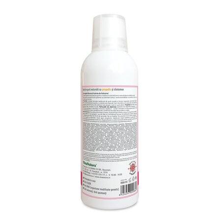 Apa de gura cu propolis si diatomee, 500 ml, Vivanatura 710152