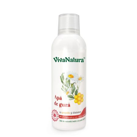 Apa de gura cu propolis si diatomee GennaDent, 500ml, Vivanatura