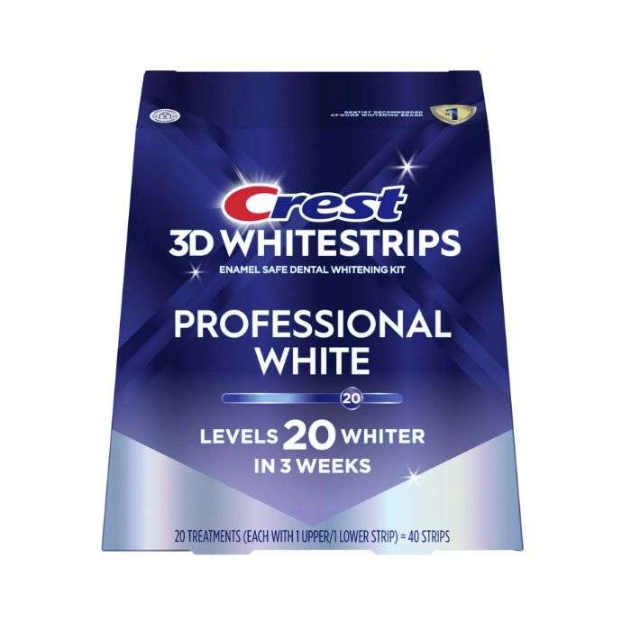 Benzi pentru albirea dintilor 3D White Whitestrips Professional Effects, 40 benzi, Crest