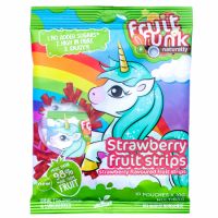 Gustare din fructe cu capsuni Unicorn, 100 g, Fruitfunk