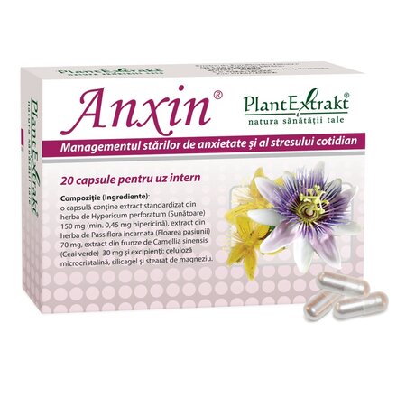 Anxin, 20 capsule, Plant Extrakt
