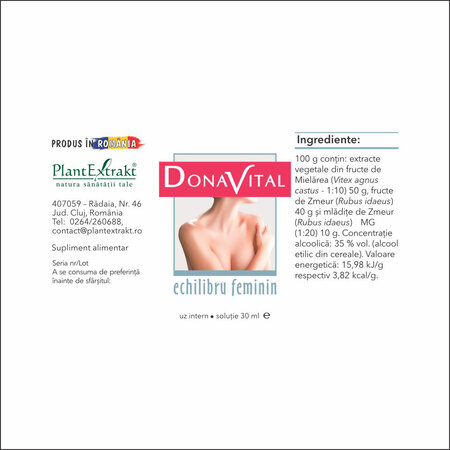 Donavital echilibru feminin, 30 ml, Plant Extrakt 732621
