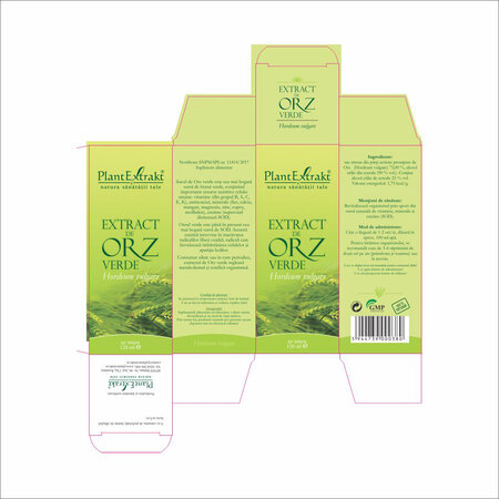 Extract de orz verde, 120 ml, Plant Extrakt 733018