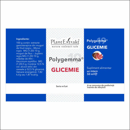Polygemma 19 Glicemie, 50 ml, Plant Extrakt 732030