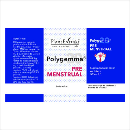 Polygemma 20, Premenstrual, 50 ml, Plant Extrakt 732027