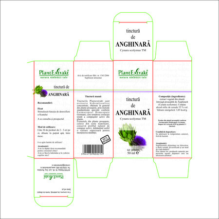Tinctura de Anghinara, 50 ml, Plant Extrakt 738338