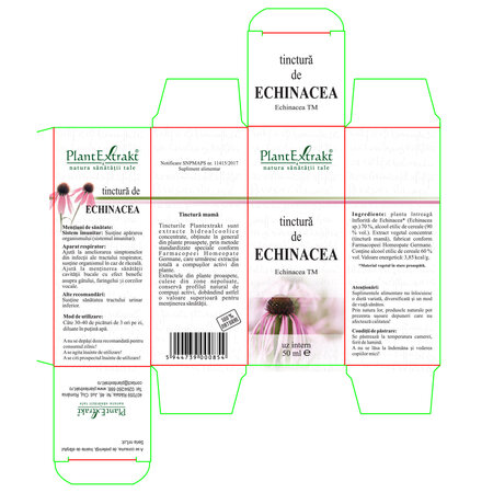 Tinctura de Echinacea, 50 ml, Plant Extrakt 738439