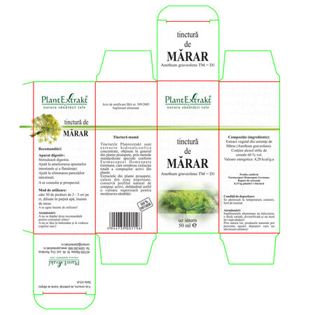 Tinctura de Marar, 50 ml, Plant Extrakt 738471