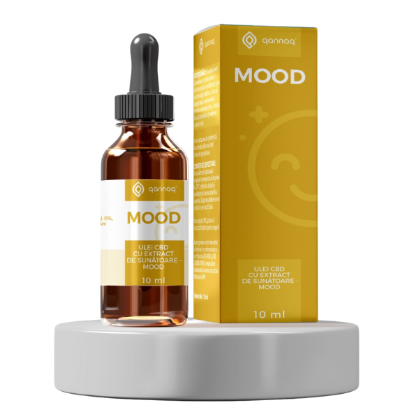 Ulei CBD cu extract de sunatoare Mood, 10 ml, Qannaq