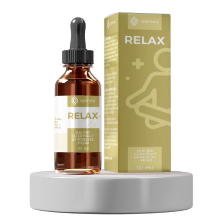 Ulei CBD cu extract de musetel Relax, 10 ml, Qannaq