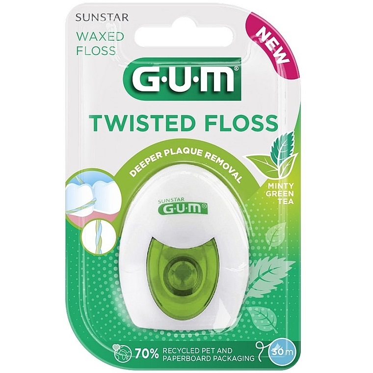 Ata dentara cu menta si ceai verde, 30 m, Sunstar Gum