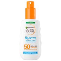 Spray de corp pentru adulti cu protectie solara SPF 50+ Sensitive Advanced Ambre Solaire, 150 ml, Garnier