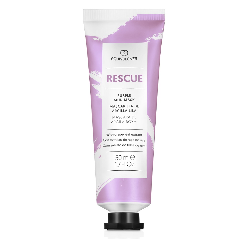 Masca de fata cu extract de frunze de struguri Rescue Purple, 50 ml, Equivalenza