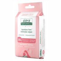 Servetele umede intime din fibre de bambus 30 bucati, Aleva Naturals