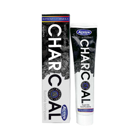Pasta de dinti cu carbune activ, Active Oral, 125 ml, Business Partner