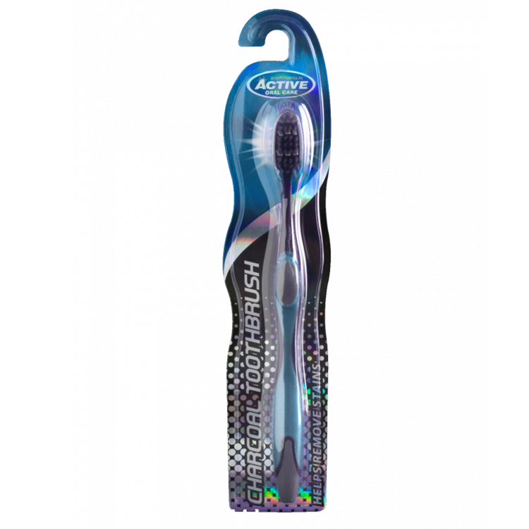 Periuta de dinti cu carbune activ ultra soft, Active Oral, 1 bucata, Business Partner