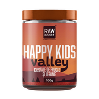 Cristale de fructe și legume Happy Kids Valley, 100 g, Rawboost