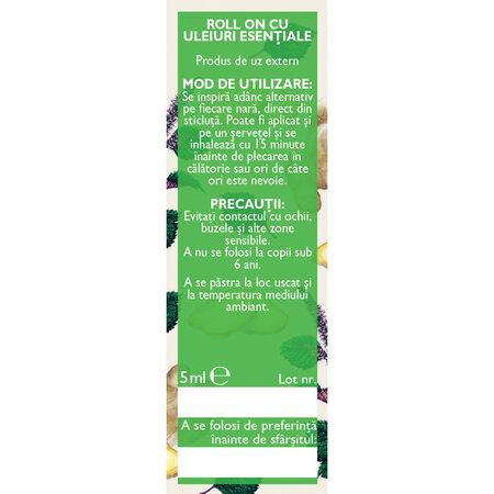 Ulei esential roll-on Rau de Miscare, 5 ml, Fares 620993