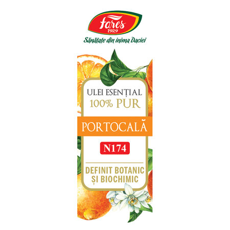 Ulei esential pur din portocale, 10 ml, Fares 621050