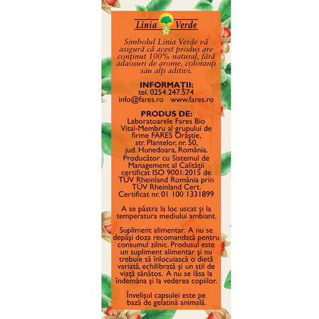 Ashwagandha cu ginseng, 60 capsule, Fares 614285
