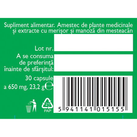 Diurosept cu D-Manoza, 30 capsule, Fares 614450