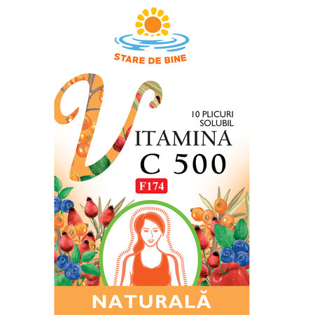 Vitamina C solubila, 10 plicuri, Fares 621130