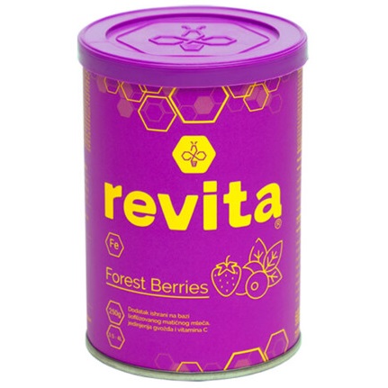 Laptisor de matca Revita Fe Forest Berries, 250 g, Remedia