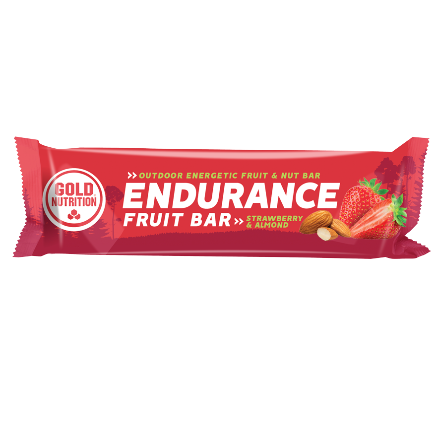 Baton energic cu capsuni Endurance, 40 g, Gold Nutrition