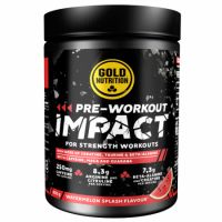 Pre Workout Impact cu aroma de pepene rosu Impact, 400 g, Gold Nutrition