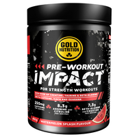 Pre Workout Impact cu aroma de pepene rosu Impact, 400 g, Gold Nutrition