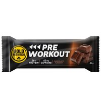 Baton proteic energizant cu aroma de ciocolata Pre Workout, 46 g, Gold Nutrition