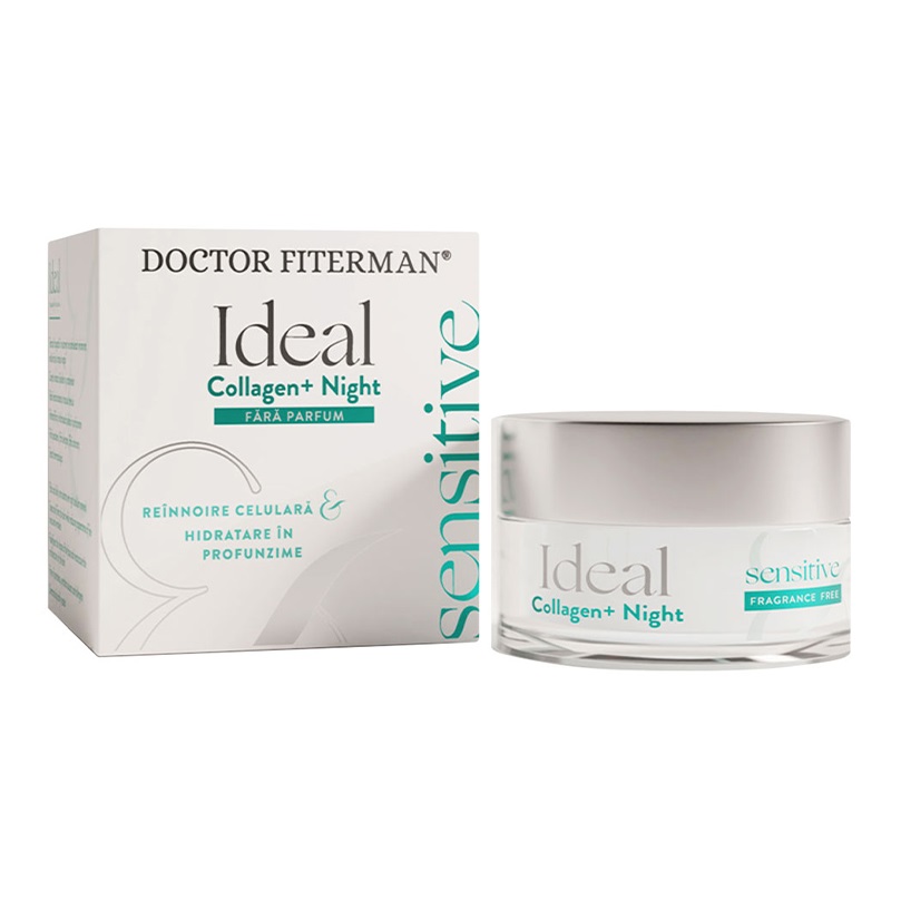 Crema de noapte Ideal Sensitive Collagen+, 50 ml, Doctor Fiterman