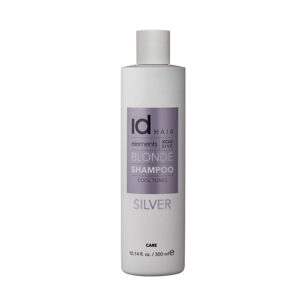 Sampon silver pentru intretinerea parului blond Elements XCLS, 300 ml, idHAIR