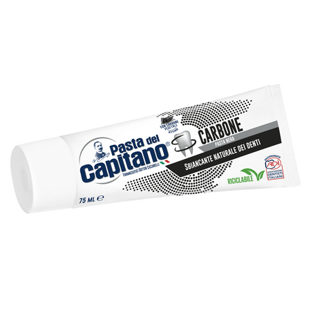 Pasta de dinti Charcoal, 75 ml, Pasta del Capitano 556802