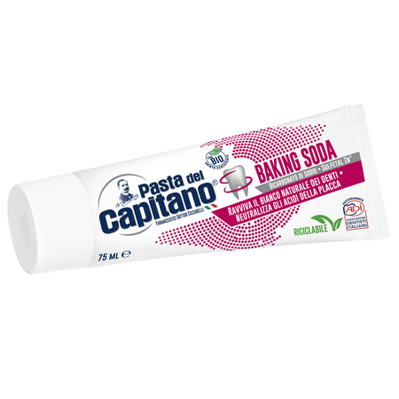 Pasta de dinti Baking Soda, 75 ml, Pasta del Capitano 556805