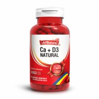 Calciu + D3 natural, 60 capsule, AdNatura