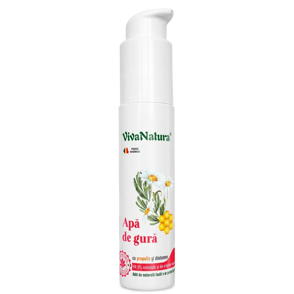 Apa de gura cu propolis si diatomee, 45 ml, Vivanatura