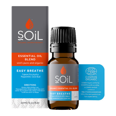 Amestec Uleiuri Esentiale Respiratie Usoara, 10 ml, SOiL 694607