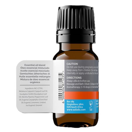 Amestec Uleiuri Esentiale Respiratie Usoara, 10 ml, SOiL 719093