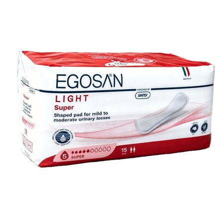 Absorbante 5 picaturi Light Super, 15 bucati, Egosan